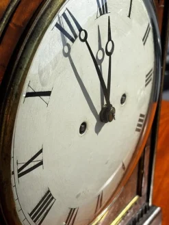 Regency Fusee Stockuhr aus Mahagoni von Alex Mitchell of Glasgow, 1820