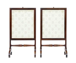 Regency Palisander Feuerschutzwände, 1820, 2er Set