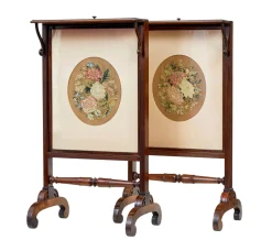 Regency Palisander Feuerschutzwände, 1820, 2er Set