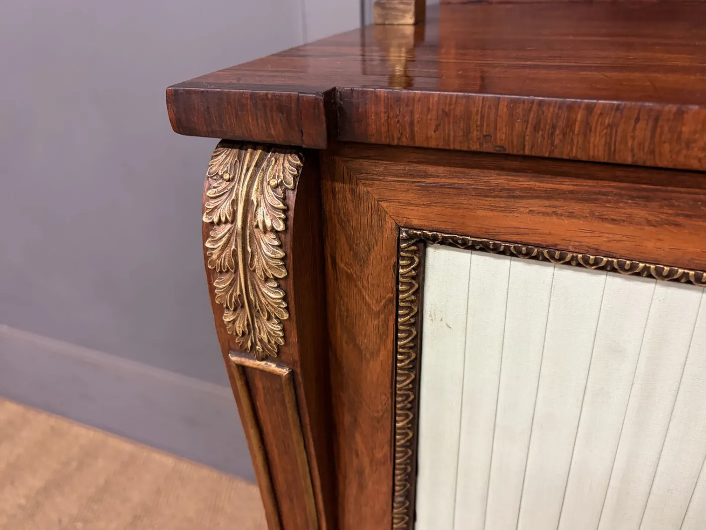 Regency Palisander Nachtschränke, 1810, 2er Set