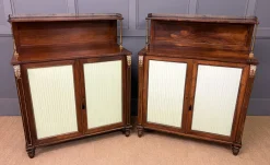 Regency Palisander Nachtschränke, 1810, 2er Set