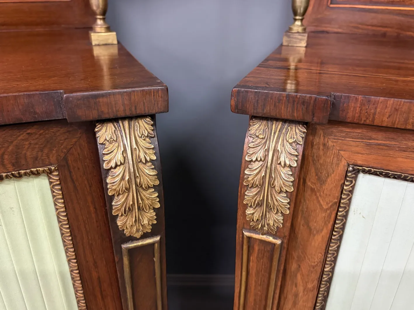Regency Palisander Nachtschränke, 1810, 2er Set