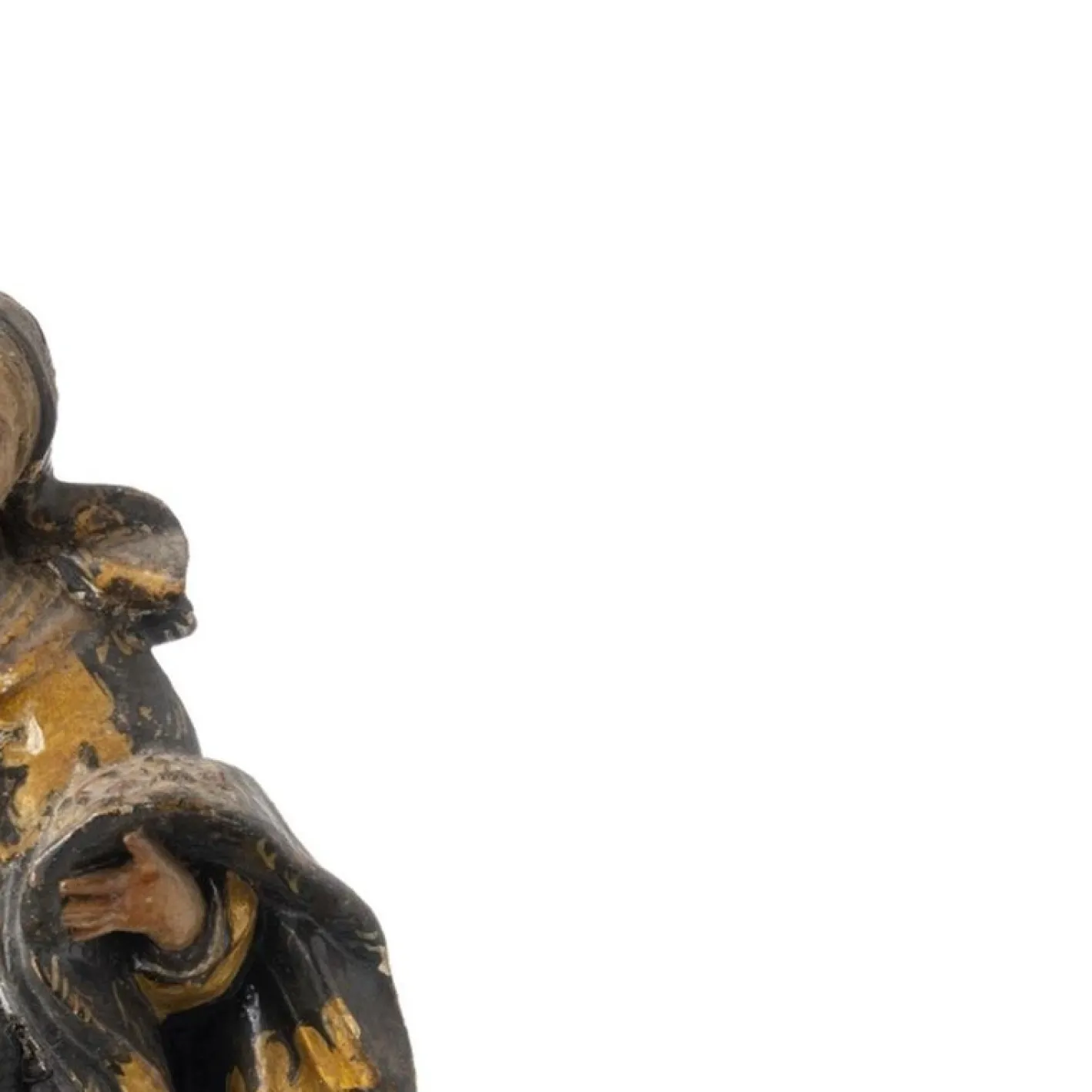 Religiöse Künstlerin, Holzskulptur der Heiligen Rita, 18. Jh