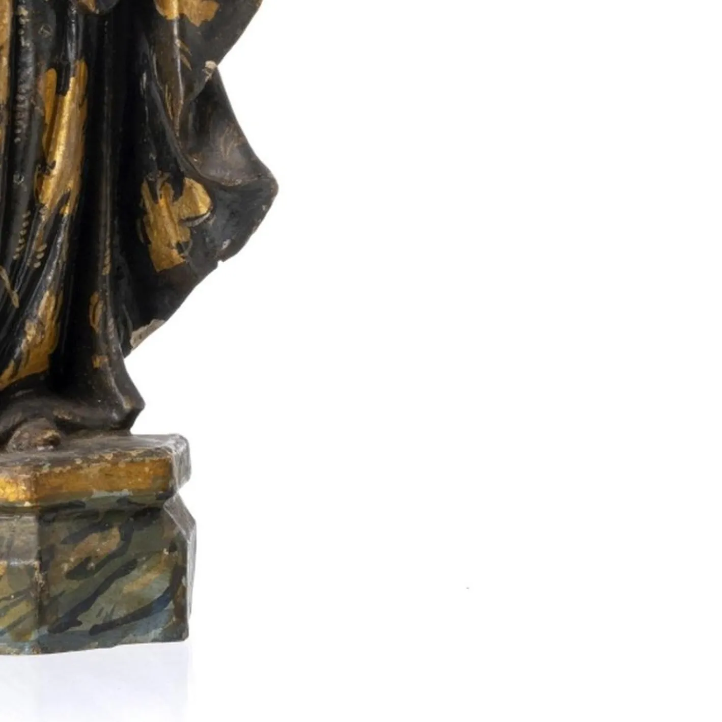 Religiöse Künstlerin, Holzskulptur der Heiligen Rita, 18. Jh