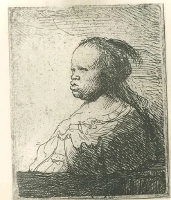 Rembrandt, The White Arab, Radierung, 19. Jh