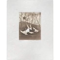 Renée Lubarow, Lerne zu ... Schwarzweiß, 1983, Radierungen, 7er Set