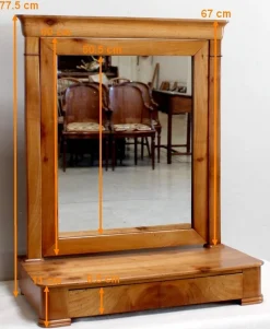 Restaurationszeitraum Kirschholz Psyche Schrank, 1800s