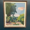 Richard Björklund, Garten, 1960er, Öl auf Leinwand, gerahmt