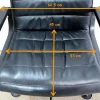 Richard Sapper zugeschriebene Leder Bürostühle für Knoll Inc. / Knoll International, 1979, 2er Set