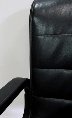 Richard Sapper zugeschriebene Leder Bürostühle für Knoll Inc. / Knoll International, 1979, 2er Set