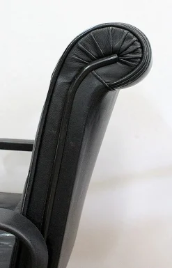 Richard Sapper zugeschriebene Leder Bürostühle für Knoll Inc. / Knoll International, 1979, 2er Set