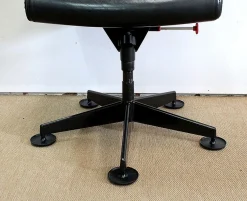 Richard Sapper zugeschriebene Leder Bürostühle für Knoll Inc. / Knoll International, 1979, 2er Set