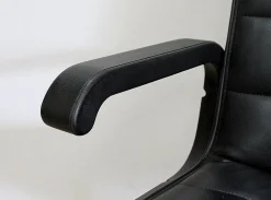 Richard Sapper zugeschriebene Leder Bürostühle für Knoll Inc. / Knoll International, 1979, 2er Set