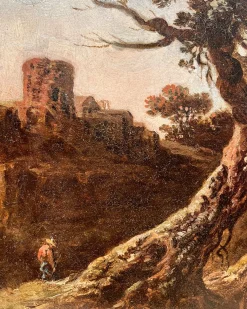Richard Wilson, Landschaft, Öl auf Leinwand, 18. Jh., gerahmt