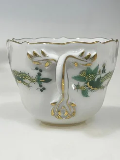 Rich Court Dragon Tassen und Untertassen aus Porzellan von Meissen, 1960er, 12 Set