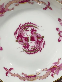 Rich Court Dragon Tassen und Untertassen aus Porzellan von Meissen, 1960er, 2er Set