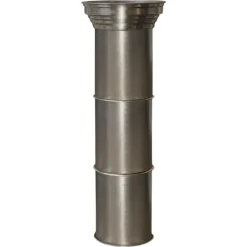Rl 11 Zylindrischer Sockel aus Gebürstetem Aluminium von Caspal