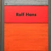 Rolf Hans, Large Framed Monochrome Oil Pastell auf Karton, 1986