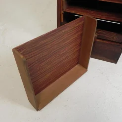 Rollladenschrank aus Eiche mit Rolltür, 1930er