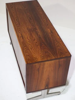 Rolltürschrank aus Palisander & Metall von Nipu, Dänemark, 1960er