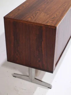 Rolltürschrank aus Palisander & Metall von Nipu, Dänemark, 1960er