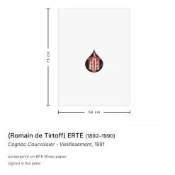 Romain De Tirtoff, Cognac Courvoisier - Vieillissement, 1991, Siebdruck