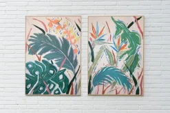 Romina Milano, Birds of Paradise Diptychon, 2026, Mischtechnik auf Papier
