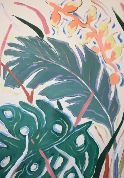 Romina Milano, Birds of Paradise Diptychon, 2026, Mischtechnik auf Papier