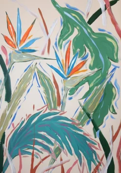 Romina Milano, Birds of Paradise Diptychon, 2026, Mischtechnik auf Papier