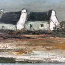 Ronald, Kabinen der Französischen Bretagne, 20. Jh., Ölgemälde auf Leinwand, Gerahmt
