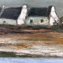 Ronald, Kabinen der Französischen Bretagne, 20. Jh., Ölgemälde auf Leinwand, Gerahmt