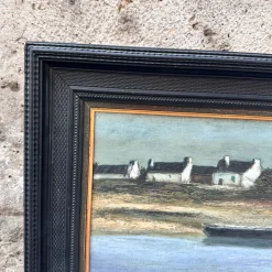 Ronald, Kabinen der Französischen Bretagne, 20. Jh., Ölgemälde auf Leinwand, Gerahmt