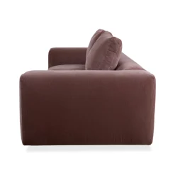 Rosafarbenes 3-Sitzer Sofa mit Kordgewebe von COR