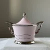 Rosa Porzellan Kaffee- und Teeservice von Epiag, 1920er, 19 . Set