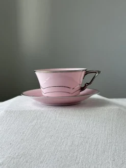 Rosa Porzellan Kaffee- und Teeservice von Epiag, 1920er, 19 . Set