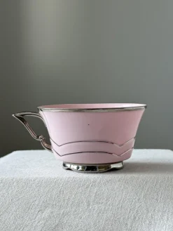 Rosa Porzellan Kaffee- und Teeservice von Epiag, 1920er, 19 . Set
