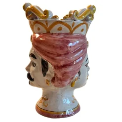 Rosa Woman & Man Vase von Popolo