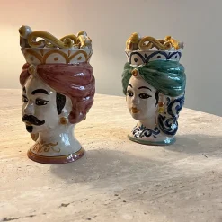 Rosa Woman & Man Vase von Popolo