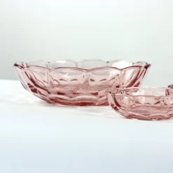 Rosenglas Schalen, Tschechoslowakei, 1950er, 5er Set