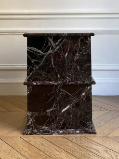 Rosso Levanto Beistelltisch von Almarmo