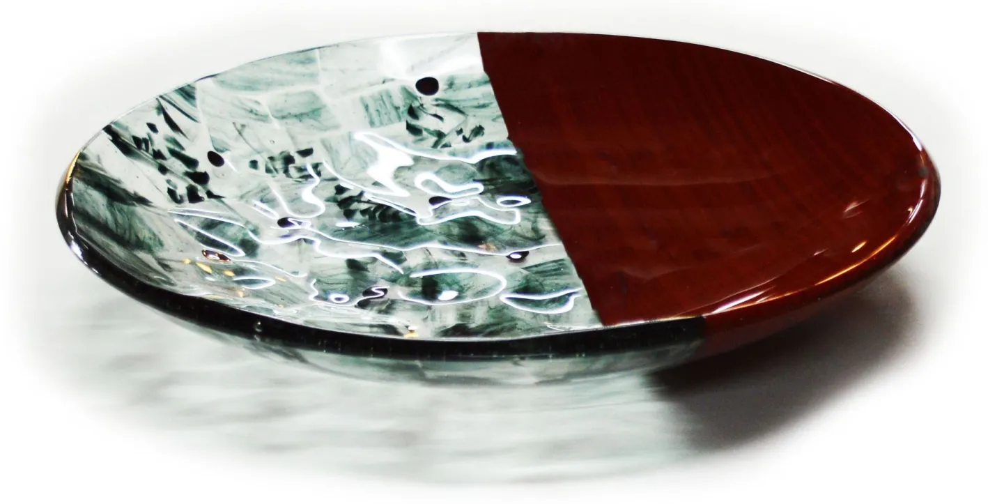 Rote Baccan Tafelaufsätze aus Muranoglas von Stefano Birello für VeVe Glass, 2019, 3er Set