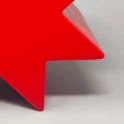 Rote Hsing Vase von Ettore Sottsass, Italien, 1980er