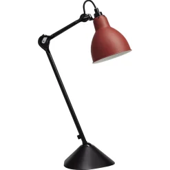 Rote Lampe Gras N° 205 Tischlampe von Bernard-Albin Gras