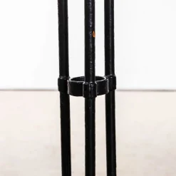 Roter französischer Gueridon Outdoor Tisch aus Metall, 1950er