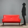 Rotes Vintage Sofa aus Skai, 1960er