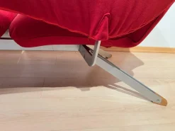 Rotes wandelbares Sofa Bonaldo zugeschrieben, 1980er