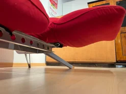 Rotes wandelbares Sofa Bonaldo zugeschrieben, 1980er