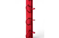 Rote Vintage Garderobe mit Sechs Haken von Kartell, Italien