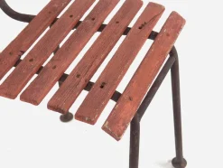 Rote Vintage Gartenstühle, 1920, 4 . Set