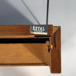 Royal System Wandsystem mit Schreibtisch, Schubladenelement und Regalen von Poul Cadovius für Cado, 1960er